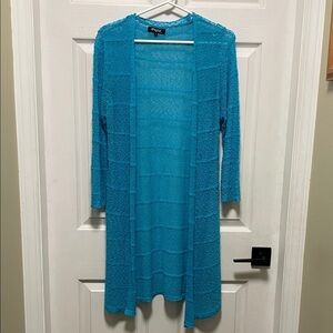 Papa |Vancouver | Tourquoise Blue |Open-Front|Long Sleeve| Light|Cardigan|Size S